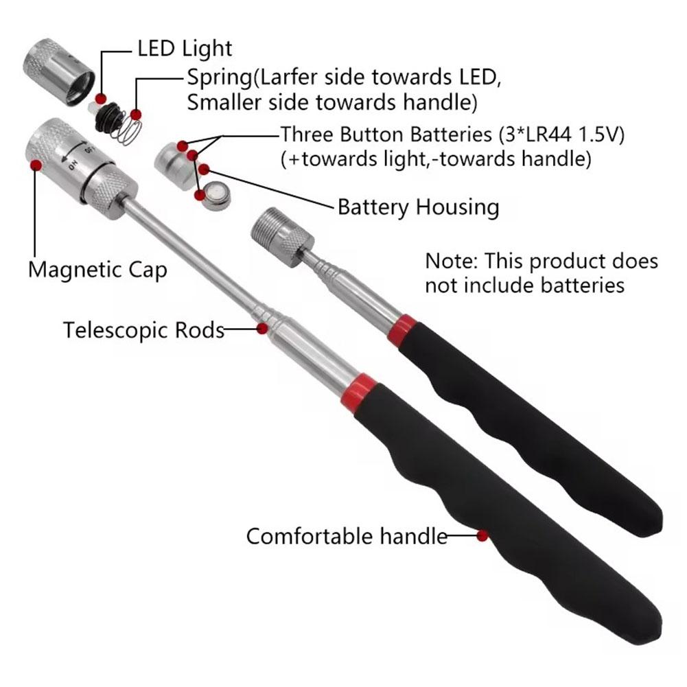 Telescopic Magnetic Pen with L - Fishing Rod Travel review and price