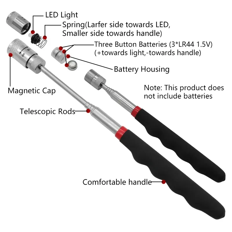 Telescopic Magnetic Pen with L - Fishing Rod Travel review and price