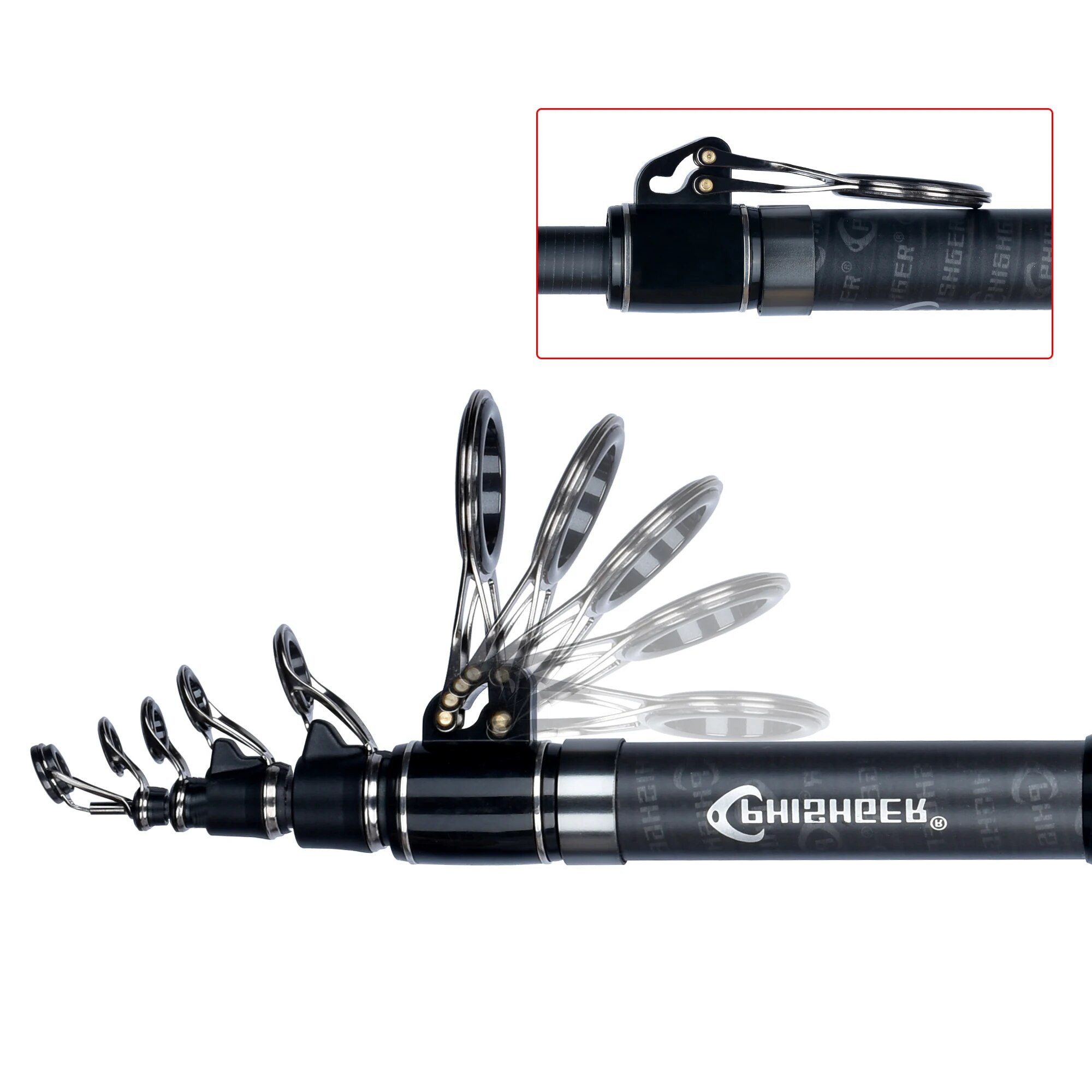 PHISHGER Telescopic Surf Spinn - Fishing Rod Surf review and price
