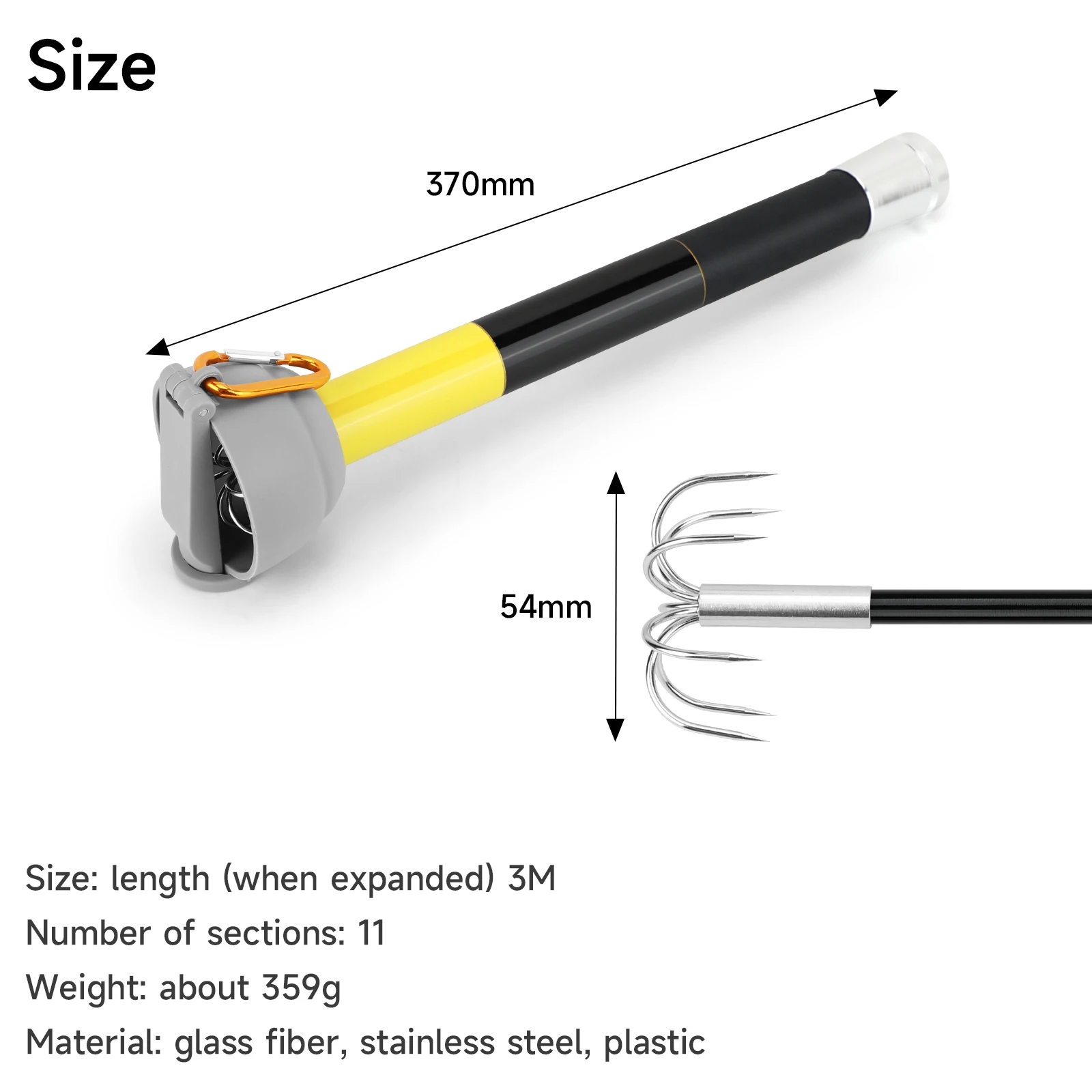 SANLIKE 7-claw Stainless Steel - Fishing Rod Carbon Fiber review and price