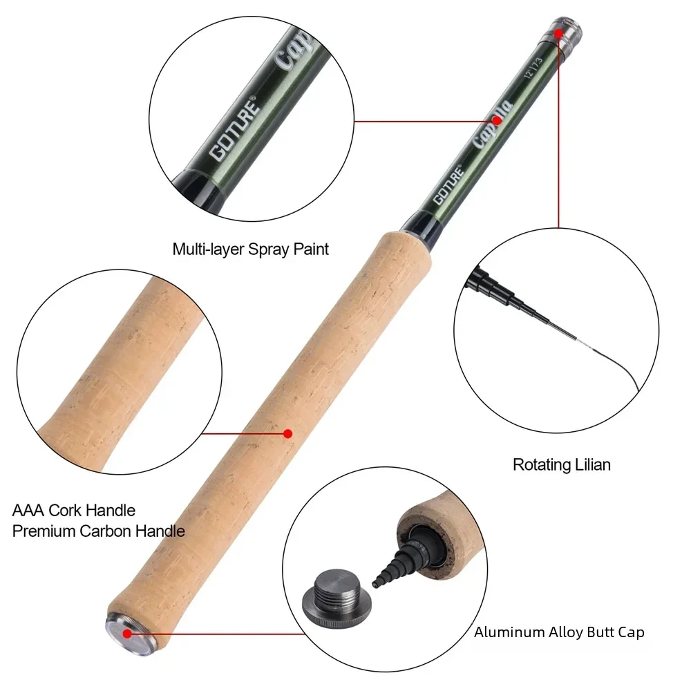 Goture 12FT Classical Tenkara  - Fishing Rod Carbon Fiber review and price